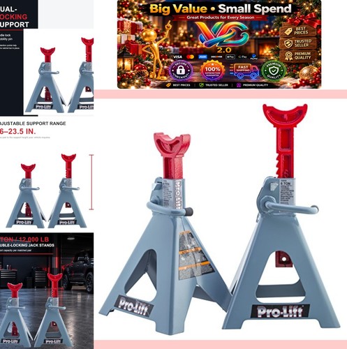 6906d double pin jack stand - double,