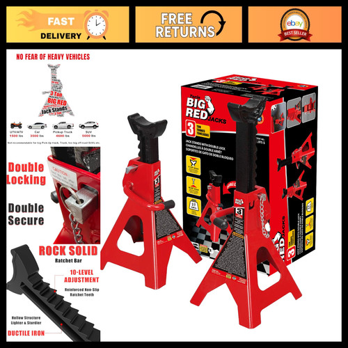 Ton steel jack stands - steel,